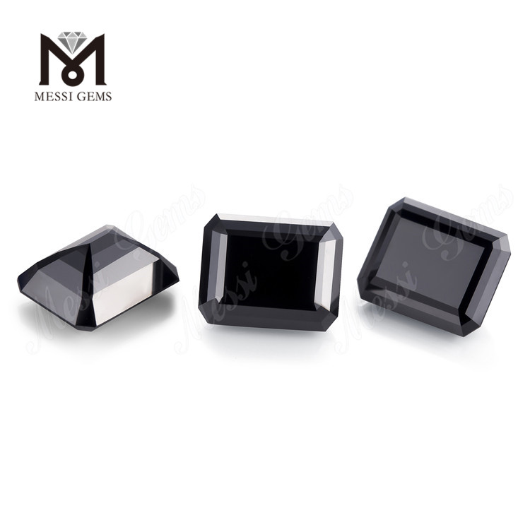 6*8mm OCT moissanite sintético moissanite preto fornecedor de pedras preciosas por atacado