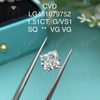 Diamantes cultivados em laboratório G VS1 HPHT PRINCESS CVD de 1,51 quilates