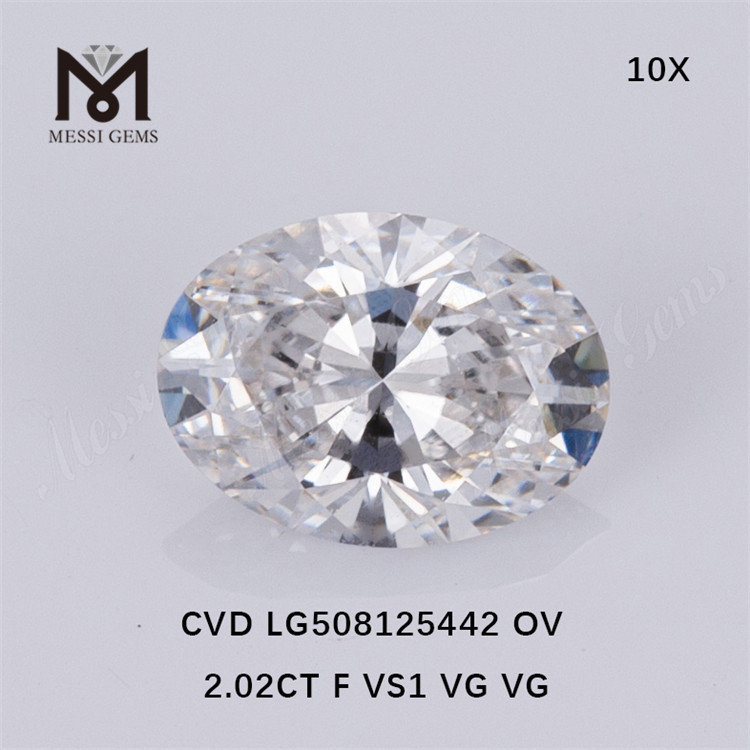 2.02CT F VS diamantes sintéticos CVD preço de atacado de diamantes de laboratório