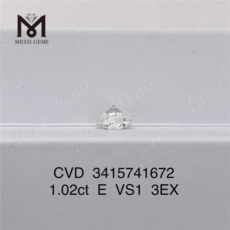 Diamante de laboratório VS 3EX de 1,02 ct cor rd E diamante feito pelo homem em estoque