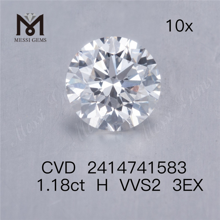 1.18ct H rd lab diamond 3EX vvs comprar diamantes cvd online preço de fábrica