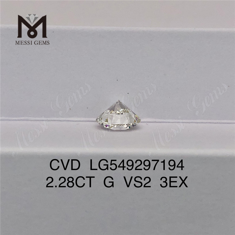 2.28CT G VS2 3EX CVD RD diamante de laboratório preço de fábrica