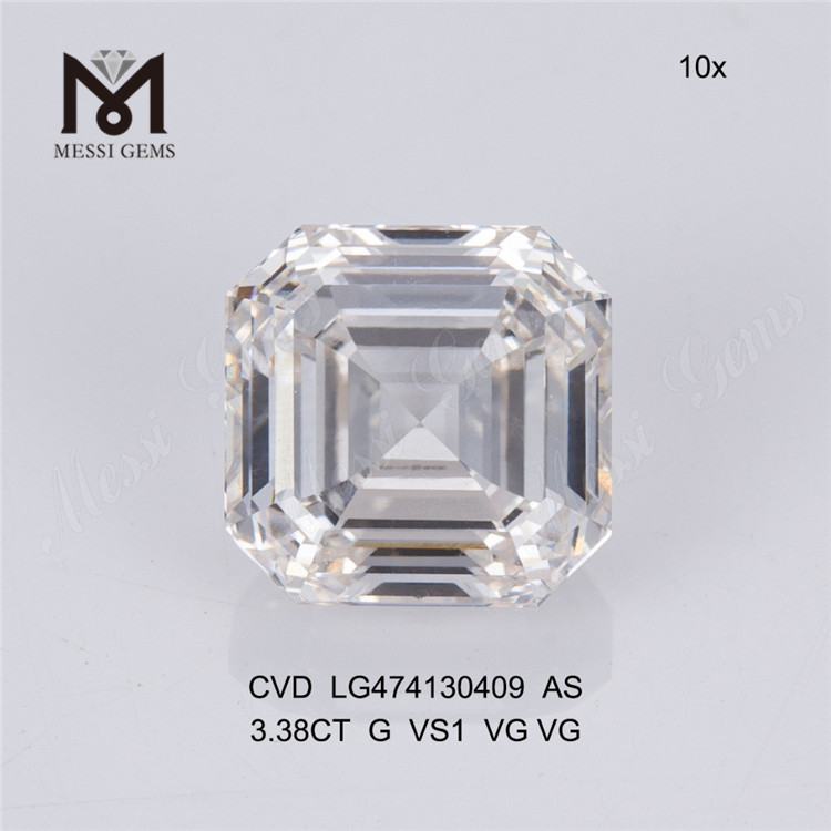 3,38 ct AS 3ct diamante sintético barato cvd preço de atacado