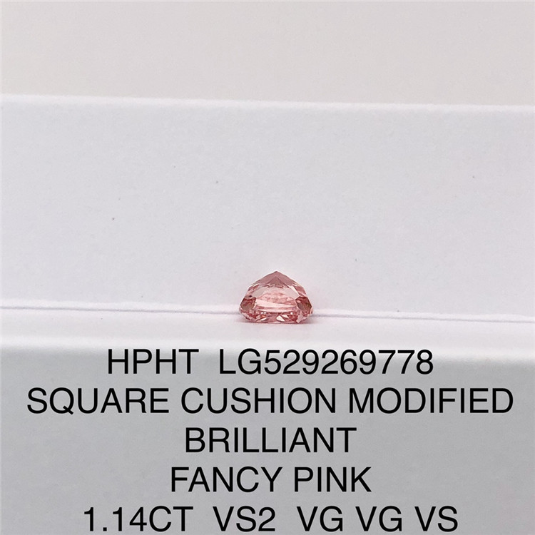 Diamantes Sintéticos SQ Rosa Extravagante 1,14 ct Diamante HPHT Preço de Atacado LG529269778