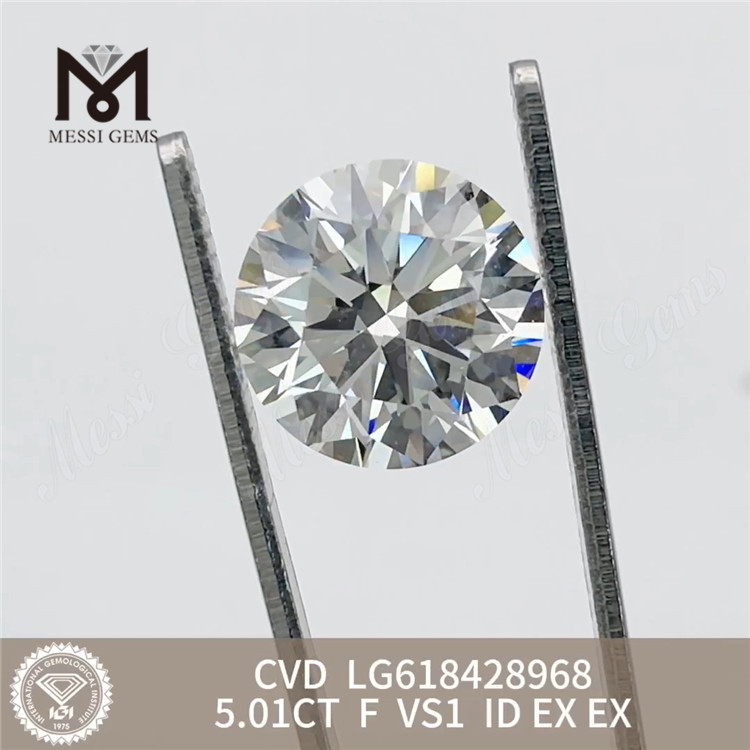 5.01CT F VS1 ID laboratório criou diamantes para venda丨Messigems CVD LG618428968