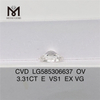 3.31CT E VS1 EX VG OV melhor laboratório de diamante CVD LG585306637