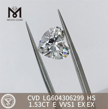 1.53CT E VVS1 HS diamante cvd cultivado em laboratório Excelência no atacado丨Messigems LG604306299 