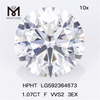 Diamantes HPHT cultivados em laboratório 1.07CT F VVS2 3EX LG592364673