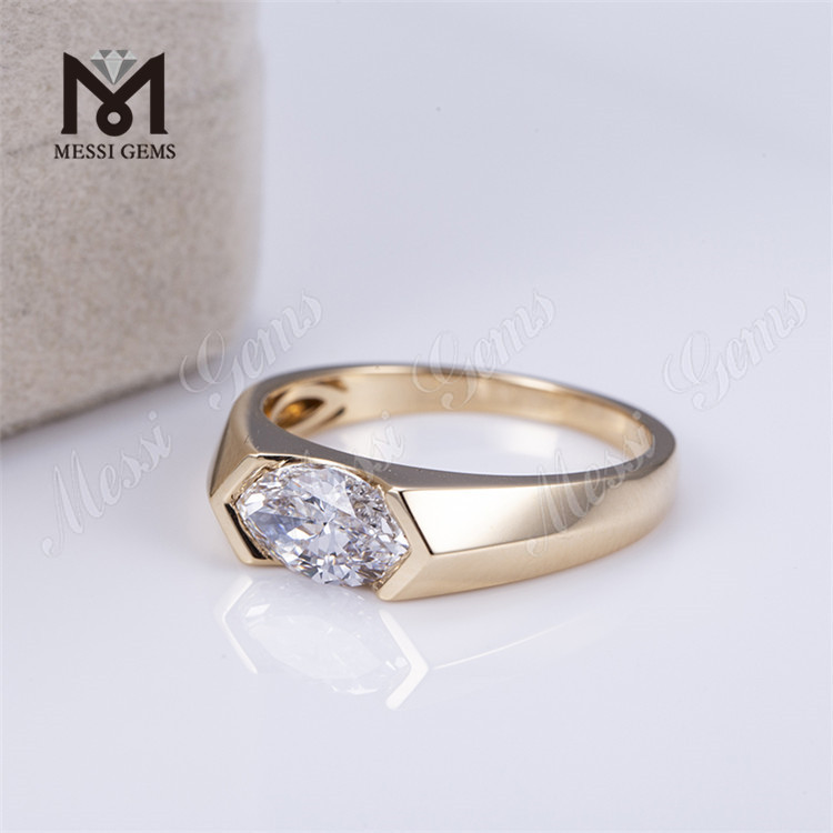 anel de diamante marquise de 1 quilate