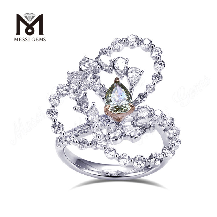 Revelando a beleza dos anéis de noivado contemporâneos de platina de 1 quilate