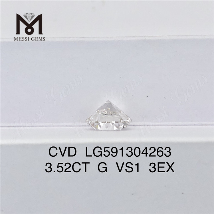 Diamantes 3.52CT G VS1 3EX CVD: sua fonte confiável para pedidos em grandes quantidades LG591304263丨Messigems