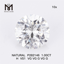 1.00CT H VS1 VG VG G VG G Artesanato de joias com diamantes naturais P282146 - Liberte sua criatividade丨Messigems