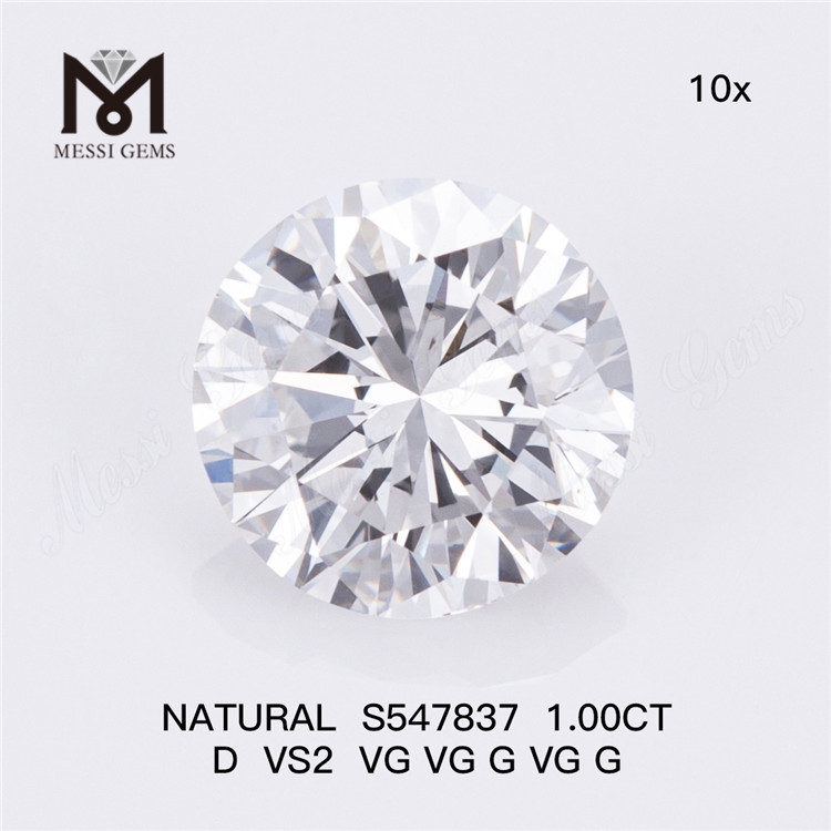 1.00CT D VS2 VG VG G VG G Impressionantes diamantes naturais de 1 quilate revelam luxo S547837 丨Messigems