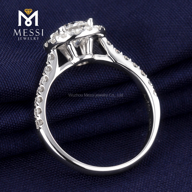 moda casamento moissanite anéis de ouro