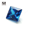 Forma quadrada de alta qualidade 12*12mm topázio azul cz zircônia cúbica preço de pedra