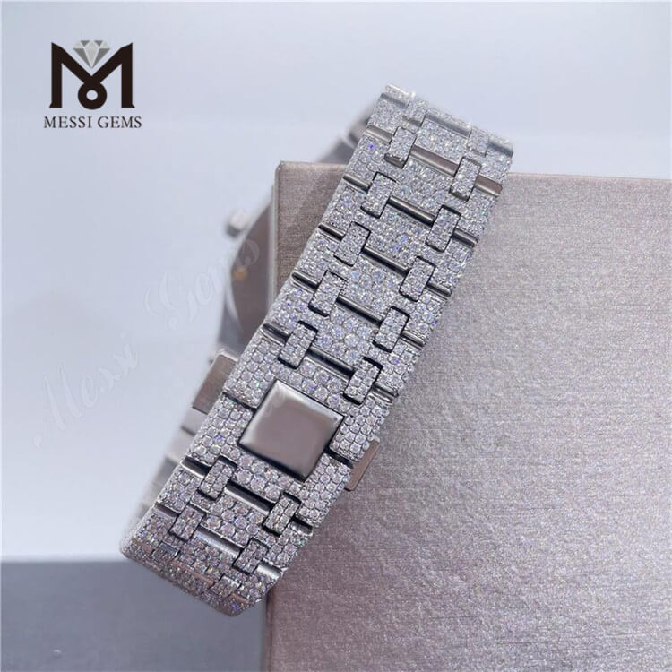 Relógio moissanite masculino hip hop personalizado relógio vvs moissanite de luxo