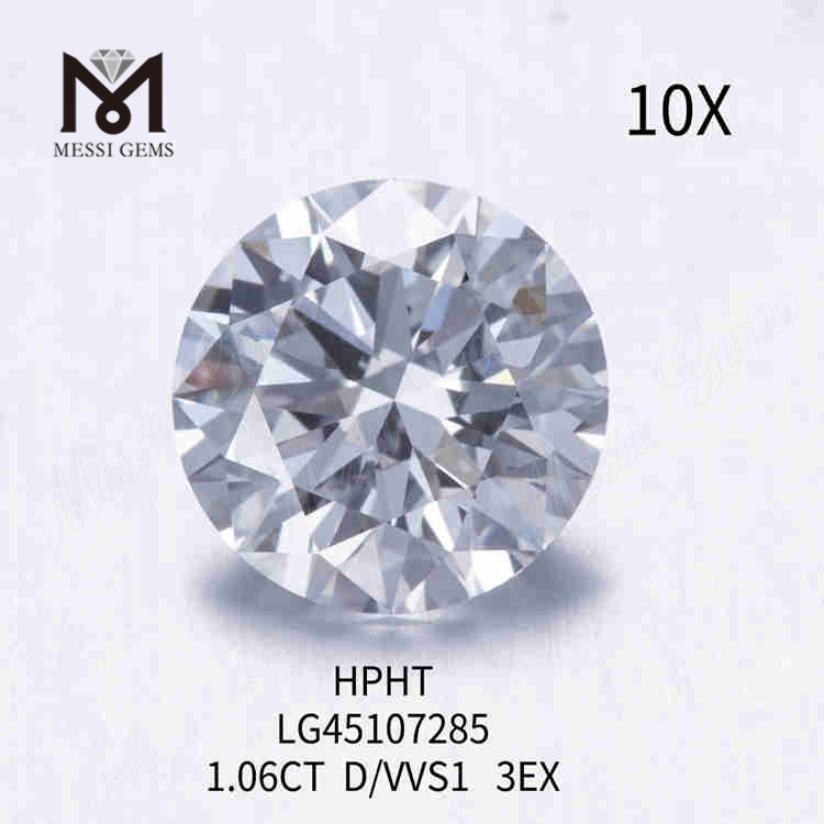 1,06 quilates branco D/VVS1 RD diamante solto solto 3EX