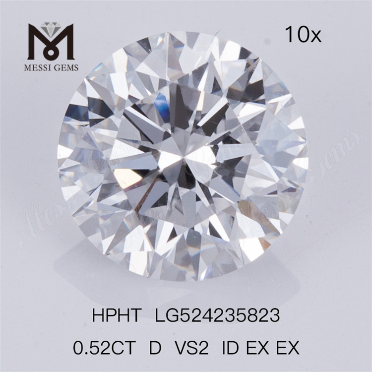 0,52t D VS2 ID EX EX Lab Diamonds Loose HPHT Diamond Factory Stock