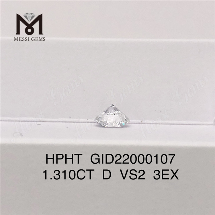 1.310ct D VS2 ID 3EX Corte Redondo Diamante Cultivado em Laboratório HPHT Preço de Fábrica 