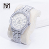 Design personalizado masculino e feminino conjunto de mão de luxo gelado relógio de diamante Moissanite de marca superior