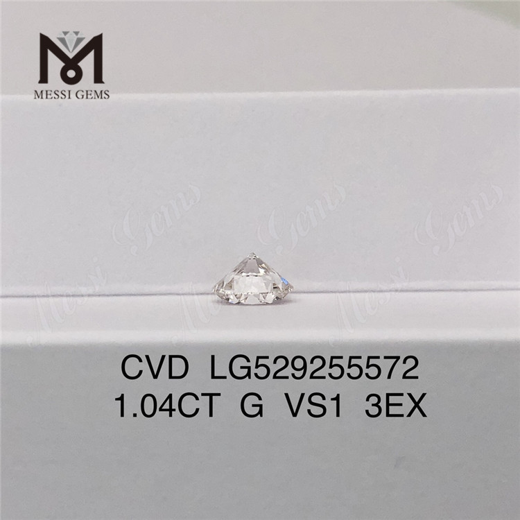 1.04CT G VS1 Cvd Diamante Sintético 3EX VS Laboratório Diamante