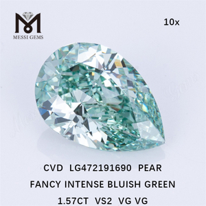 1,57 CT VS2 Diamantes Sintéticos Soltos Azuis CVD Diamantes Verdes Cultivados em Laboratório LG472191690