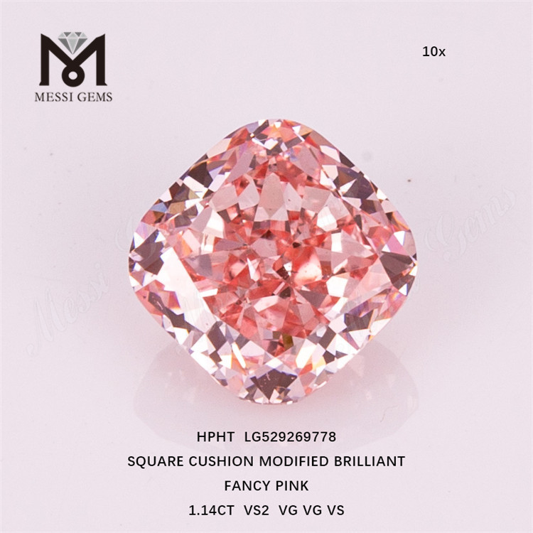 Diamantes Sintéticos SQ Rosa Extravagante 1,14 ct Diamante HPHT Preço de Atacado LG529269778
