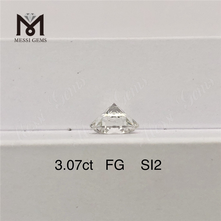 3,07 ct FG SI2 forma redonda solto 3 quilates de diamante cultivado em laboratório preço de fábrica 