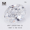 1,99CT E VS2 VG VG OVAL diamante cultivado em laboratório HPHT