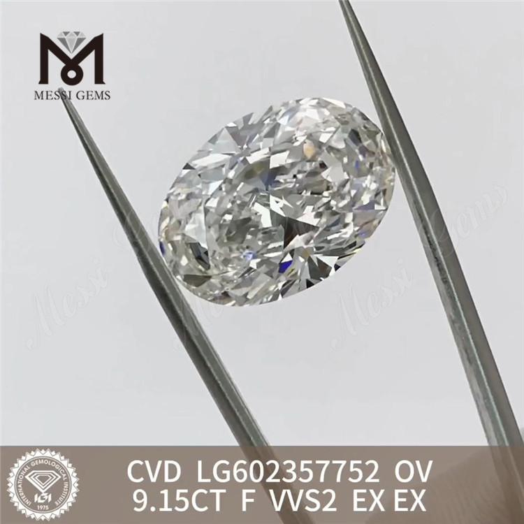 9.15CT F VVS2 EX EX cvd laboratório criou diamantes OV LG602357752