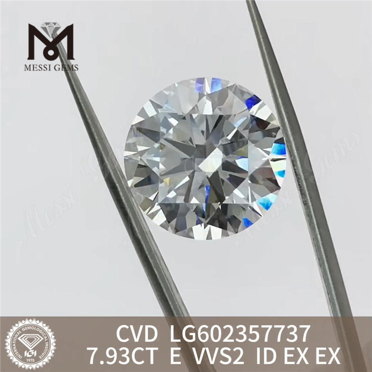 7.93CT E VVS2 ID EX EX cvd diamante online Brilho e Beleza LG602357737