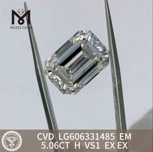 5.06CT EM H VS1 laboratório acessível criou diamantes IGI Certified Sustainable Luxury丨Messigems CVD LG606331485