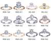 anel de ouro rosa de casamento personalizado anel oval de diamante cultivado em laboratório IGI