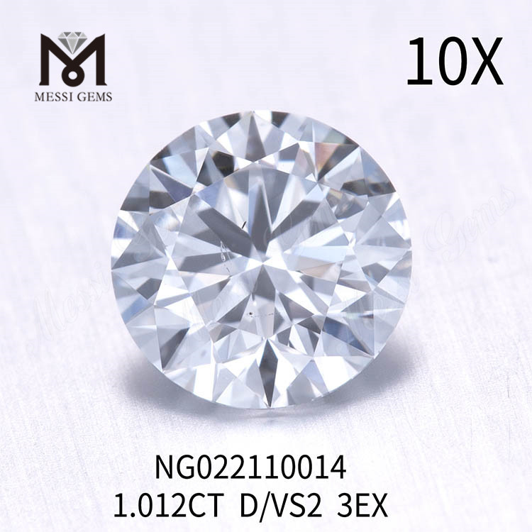 D Color 1,012ct EX CUT Atacado diamantes soltos cultivados em laboratório VS2