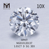 D Pedra Preciosa Solta Diamante Sintético 1,01 quilates I SI EX Cut