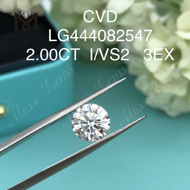 2ct I VS2 RD forma EX Cut Grade diamantes de laboratório à venda