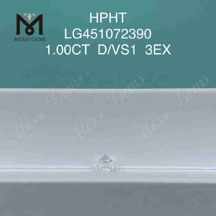 1.00CT D VS diamante criado em laboratório 3EX HPHT diamantes sintéticos soltos