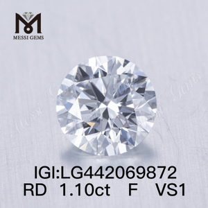 1,01 quilates F VS1 Round IDEAL diamantes baratos criados em laboratório