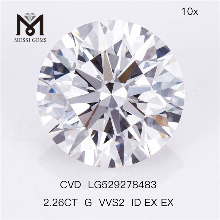 2.26CT G VVS rd diamantes de laboratório cvd diamante atacado
