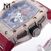 Conjunto de ponteiros de marca Iced Out Luxury Vvs Moissanite Relógio design personalizado