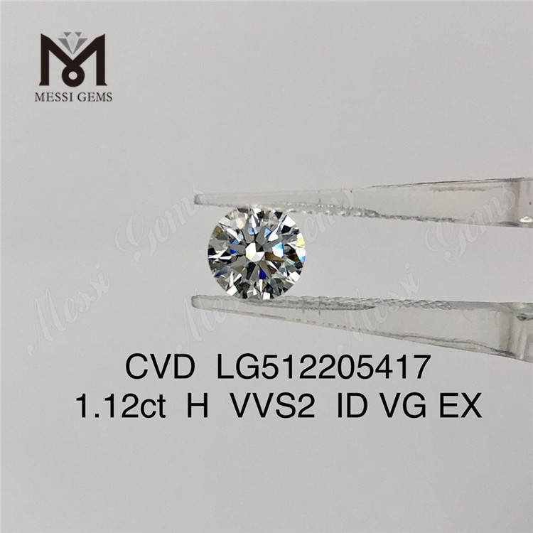 1,12 ct diamante de laboratório H vvs diamantes soltos feitos pelo homem à venda