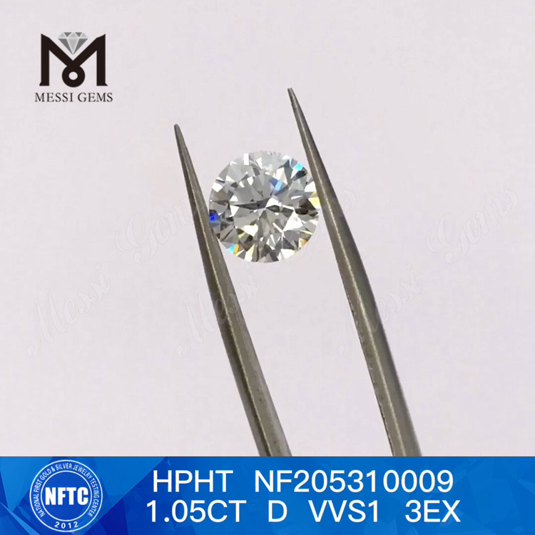 1.05CT D VVS1 3EX Solto Redondo Brilhante Laboratório Diamante Preço de Fábrica 