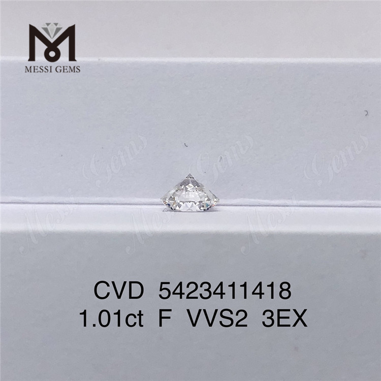 Diamante cultivado em laboratório de 1,01 ct Preço F VVS2 3EX Diamantes soltos cultivados em laboratório para venda