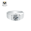 Preço de atacado 925 anel de prata esterlina moissanite jóias de prata anéis masculinos para homens