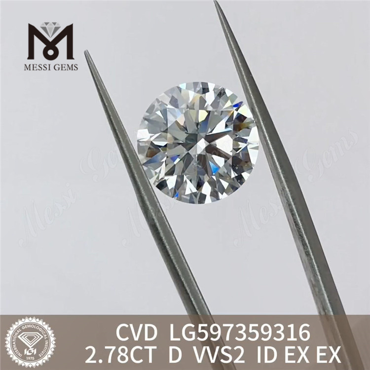 Lista de preços de diamantes 2.78CT D VVS2 ID EX EX cvd LG597359316 