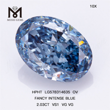 2.03CT VS1 VG VG OV FANCY INTENSE AZUL Profundo Diamante Azul Hpht LG578314635