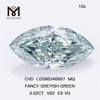 Diamantes 3ct verdes VS2 EX VG CVD MQ FANCY VERDE CINZA VS2 EX VG CVD LG586346997 
