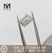 Diamantes certificados 1.56CT F VVS2 EM IGI Elegance Shapes丨Messigems LG597359418
