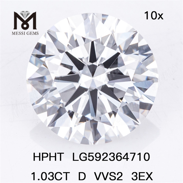 1.03CT D VVS2 3EX diamantes hthp atacado LG592364710 