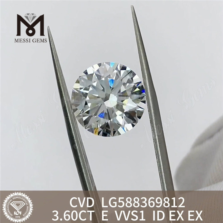3.6ct Igi Diamond E VVS1 CVD Diamond Luxo Sustentável丨Messigems LG588369812